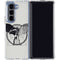 DC Comics Batman Skeleton diagram Art Galaxy Z Fold5 5G Clear Case