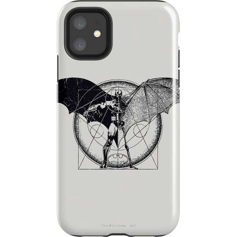 DC Comics Batman Skeleton diagram Art iPhone 11 Impact Case