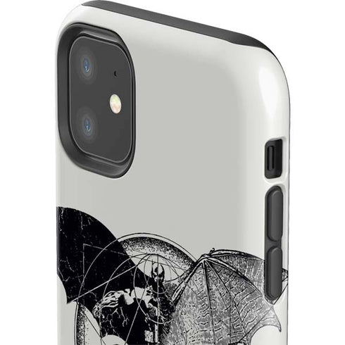 DC Comics Batman Skeleton diagram Art iPhone 11 Impact Case