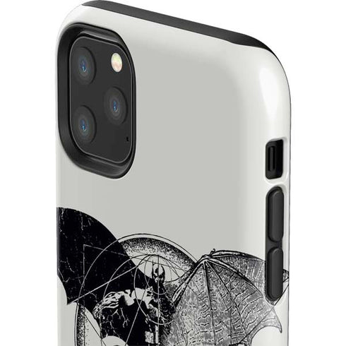 DC Comics Batman Skeleton diagram Art iPhone 11 Pro Max Impact Case