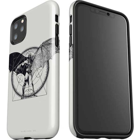 DC Comics Batman Skeleton diagram Art iPhone 11 Pro Max Impact Case