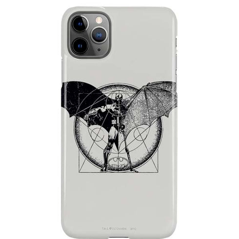 DC Comics Batman Skeleton diagram Art iPhone 11 Pro Max Lite Case