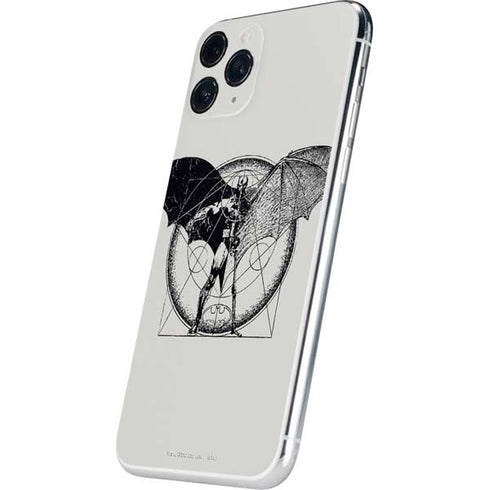 DC Comics Batman Skeleton diagram Art iPhone 11 Pro Skin