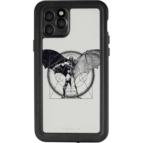 DC Comics Batman Skeleton diagram Art iPhone 11 Pro Waterproof Case