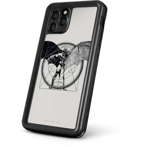 DC Comics Batman Skeleton diagram Art iPhone 11 Pro Waterproof Case