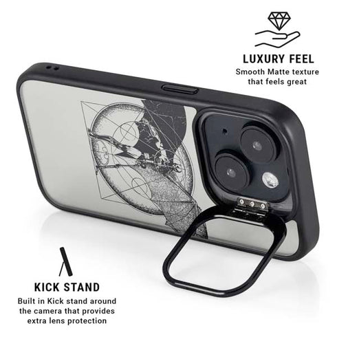 DC Comics Batman Skeleton diagram Art iPhone 13 Kickstand Case
