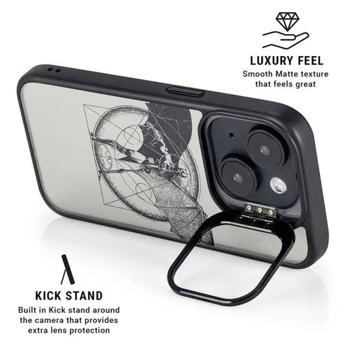 DC Comics Batman Skeleton diagram Art iPhone 14 Kickstand Case