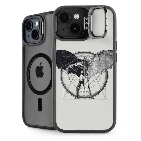 DC Comics Batman Skeleton diagram Art iPhone 15 Plus Kickstand Case