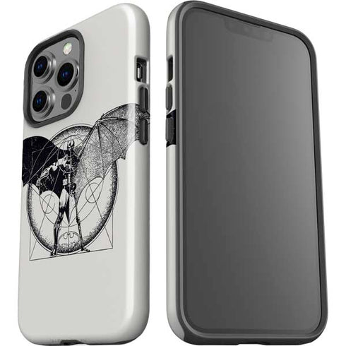 DC Comics Batman Skeleton diagram Art iPhone 15 Pro Impact Case