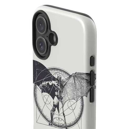 DC Comics Batman Skeleton diagram Art iPhone 16 Impact Case