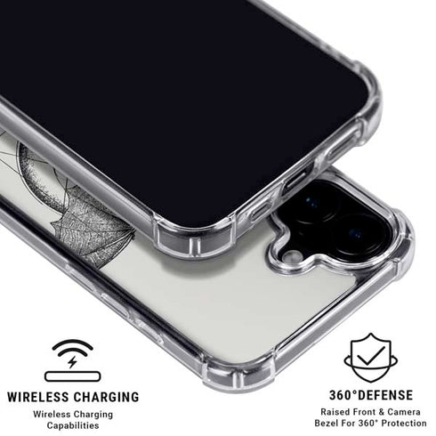 DC Comics Batman Skeleton diagram Art iPhone 16 MagSafe Case