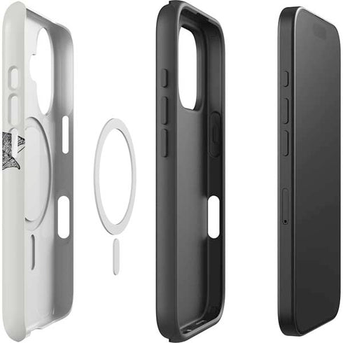 DC Comics Batman Skeleton diagram Art iPhone 16 Magsafe Impact Case