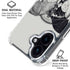 DC Comics Batman Skeleton diagram Art iPhone 16 Plus Clear Case
