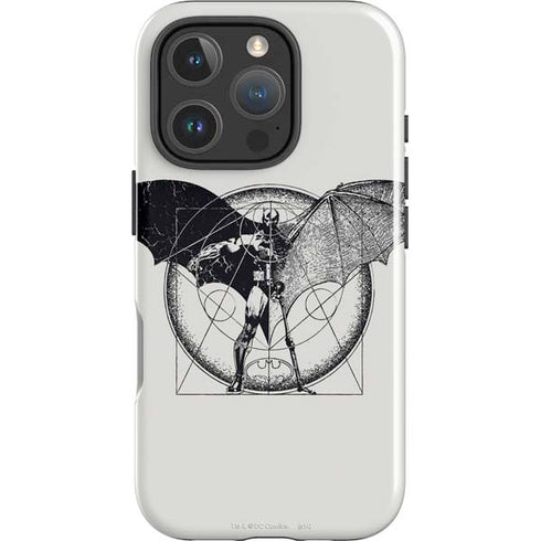 DC Comics Batman Skeleton diagram Art iPhone 16 Pro Impact Case