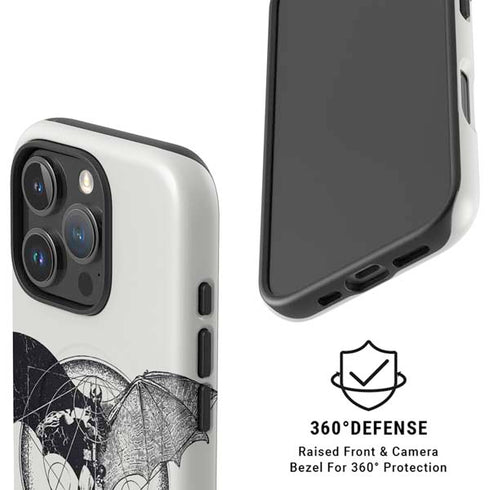 DC Comics Batman Skeleton diagram Art iPhone 16 Pro Max Magsafe Impact Case