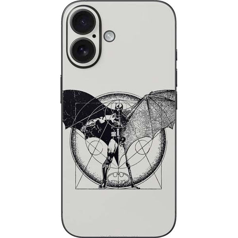 DC Comics Batman Skeleton diagram Art iPhone 16 Skin