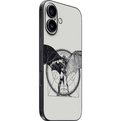 DC Comics Batman Skeleton diagram Art iPhone 16 Skin