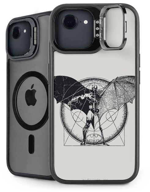 DC Comics Batman Skeleton diagram Art iPhone 16e Kickstand Case