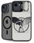 DC Comics Batman Skeleton diagram Art iPhone 16e Kickstand Case