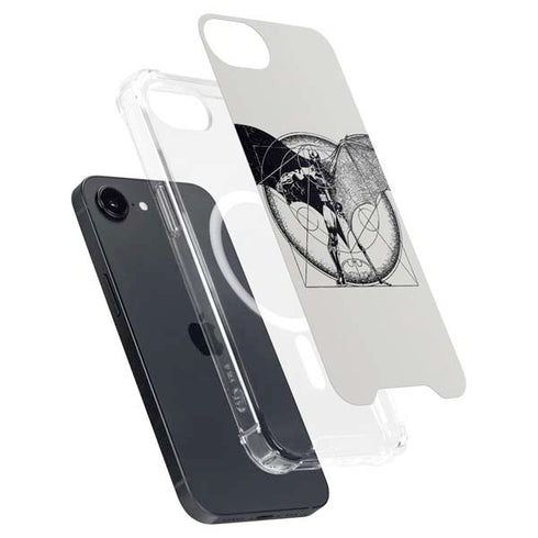 DC Comics Batman Skeleton diagram Art iPhone 16e MagSafe Case