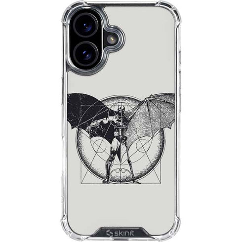DC Comics Batman Skeleton diagram Art iPhone 17 Clear Case