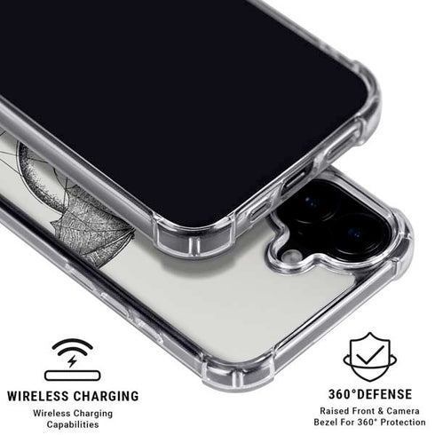 DC Comics Batman Skeleton diagram Art iPhone 17 MagSafe Case