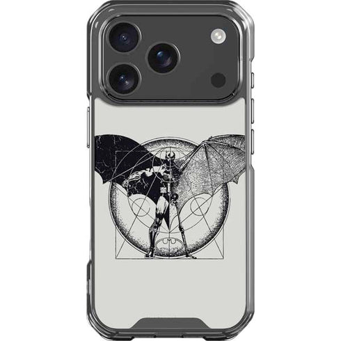 DC Comics Batman Skeleton diagram Art iPhone 18 Pro Clear Case
