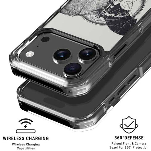 DC Comics Batman Skeleton diagram Art iPhone 18 Pro Clear Case