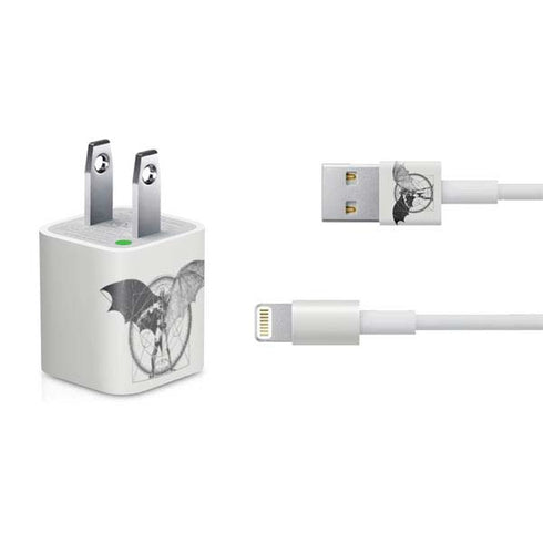 DC Comics Batman Skeleton diagram Art iPhone Charger (5W USB) Skin