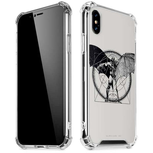 DC Comics Batman Skeleton diagram Art iPhone X/XS Clear Case