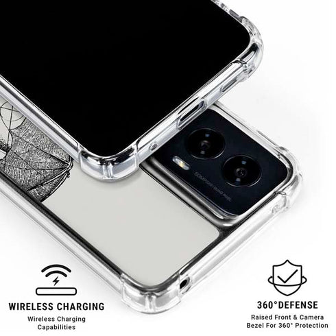 DC Comics Batman Skeleton diagram Art Moto G Power 5G (2024) Clear Case