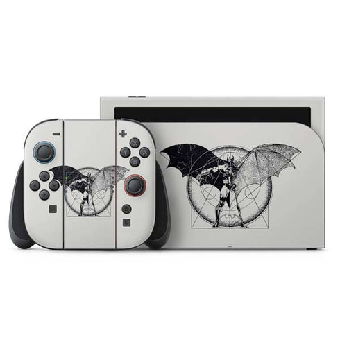 DC Comics Batman Skeleton diagram Art Nintendo Switch 2 (2025) with Joy-Con Skin