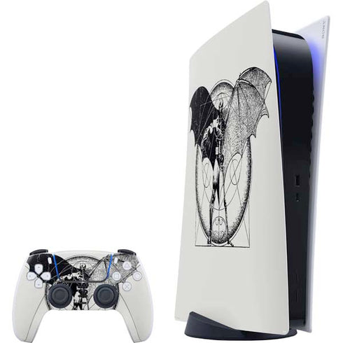 DC Comics Batman Skeleton diagram Art PlayStation PS5 Skins