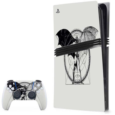 DC Comics Batman Skeleton diagram Art PS5 Pro Bundle Skin