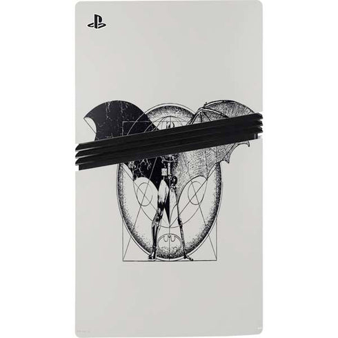 DC Comics Batman Skeleton diagram Art PS5 Pro Console Skin