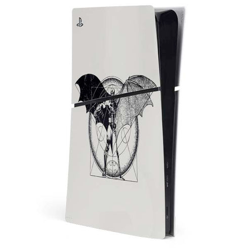 DC Comics Batman Skeleton diagram Art PS5 Slim Digital Edition Console Skin