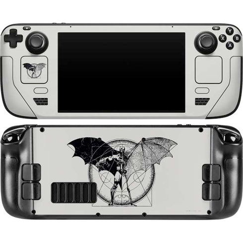 DC Comics Batman Skeleton diagram Art Steam Deck Handheld Gaming Computer OLED Skin