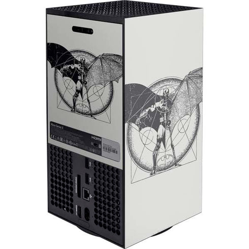 DC Comics Batman Skeleton diagram Art XBox Series X Digital Edition Console Skin