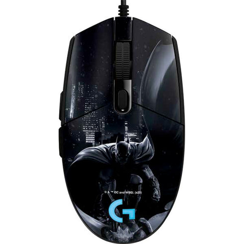 DC Comics Arkham Origins Batman In action pose G203 Prodigy RGB Wired Gaming Mouse Skin