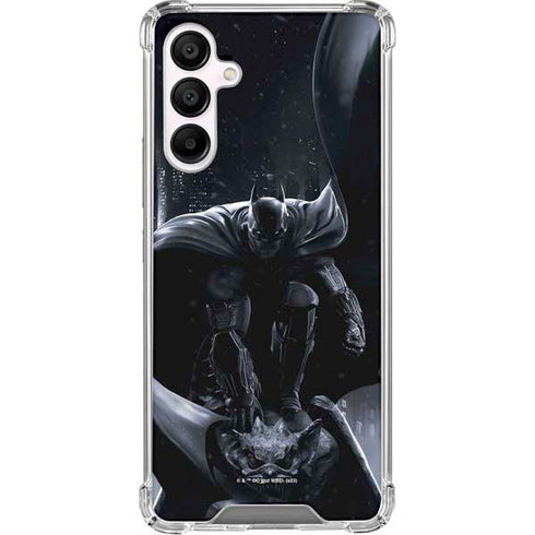 DC Comics Arkham Origins Batman In action pose Galaxy A16 5G Clear Case