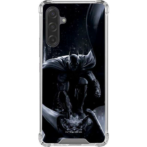 DC Comics Arkham Origins Batman In action pose Galaxy A17 Clear Case