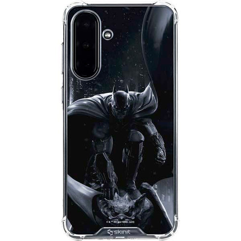 DC Comics Arkham Origins Batman In action pose Galaxy A36 5G Clear Case