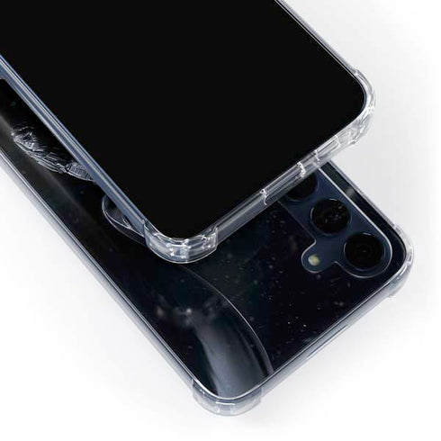 DC Comics Arkham Origins Batman In action pose Galaxy A55 5G Clear Case