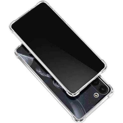 DC Comics Arkham Origins Batman In action pose Galaxy S24 FE Clear Case