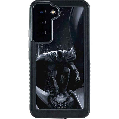 DC Comics Arkham Origins Batman In action pose Galaxy S24 Plus Waterproof Case