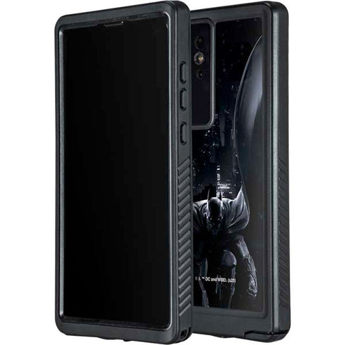 DC Comics Arkham Origins Batman In action pose Galaxy S24 Ultra Waterproof Case