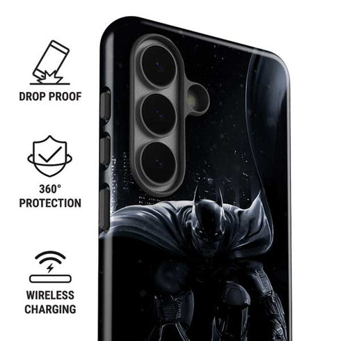 DC Comics Arkham Origins Batman In action pose Galaxy S26 Impact Case