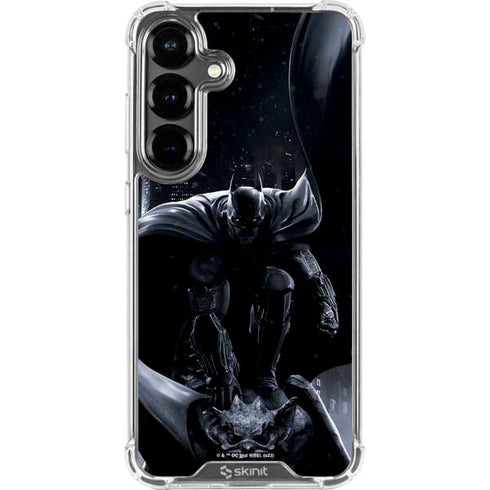 DC Comics Arkham Origins Batman In action pose Galaxy S26 Plus Clear Case