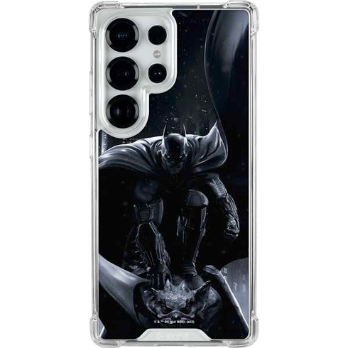 DC Comics Arkham Origins Batman In action pose Galaxy S26 Ultra Clear Case