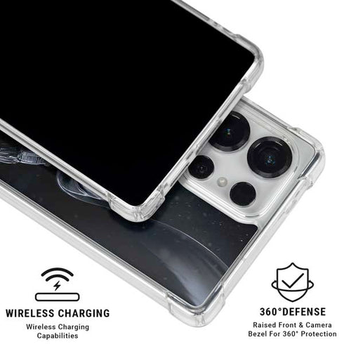 DC Comics Arkham Origins Batman In action pose Galaxy S26 Ultra Clear Case